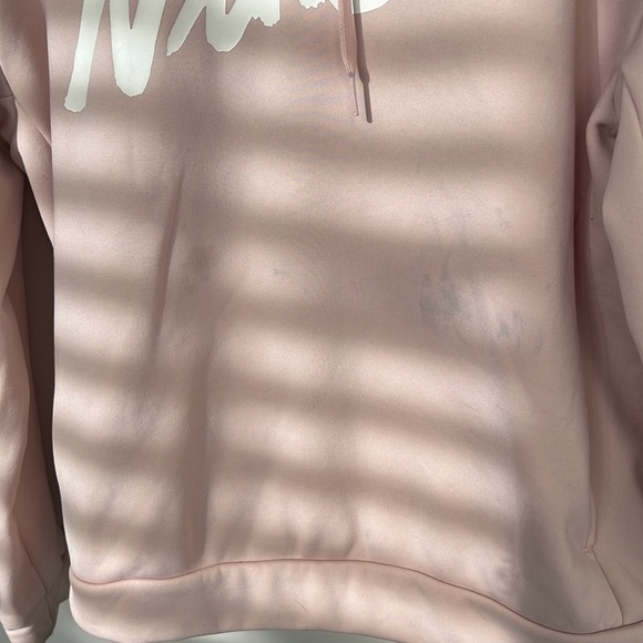 Nike Baby Pink Fleece Lined Hooded Sweater - Picture 3 of 12